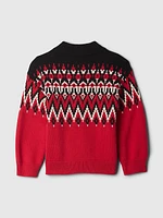 babyGap Fair Isle Half-Zip Sweater