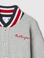 babyGap Paddington Embroidered Varsity Sweater