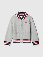 babyGap Paddington Embroidered Varsity Sweater