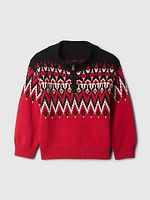 babyGap Fair Isle Half-Zip Sweater