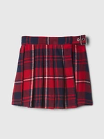 babyGap Pleated Plaid Wrap Skort