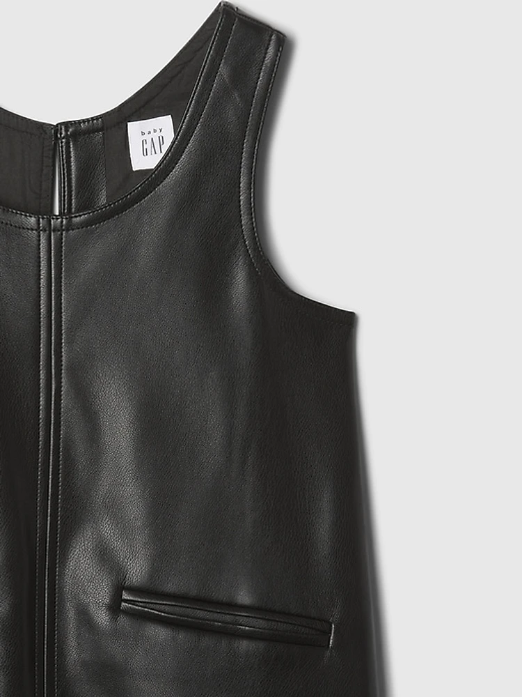 Baby & Toddler Vegan Leather Jumper Dress