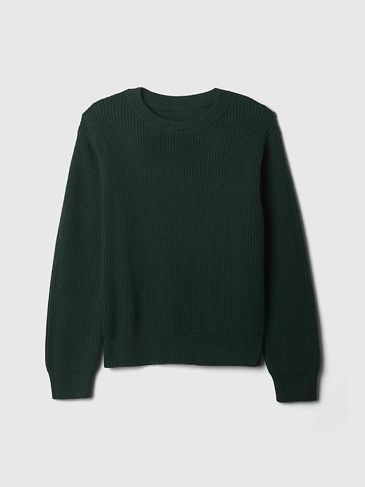 CashSoft Rib Crewneck Sweater