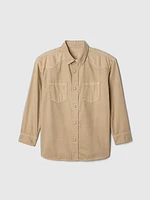 Kids Khaki Western Shirt