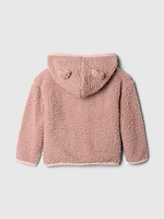 babyGap Sherpa Zip Bear Hoodie