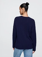 Oversized Cable-Knit Sweater