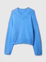 CashSoft Oversized V-Neck Sweater