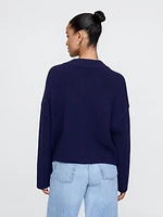 CashSoft Oversized V-Neck Sweater