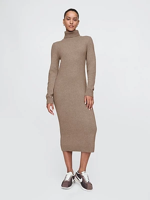 CashSoft Turtleneck Maxi Sweater Dress