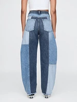 High Rise Barrel Jeans