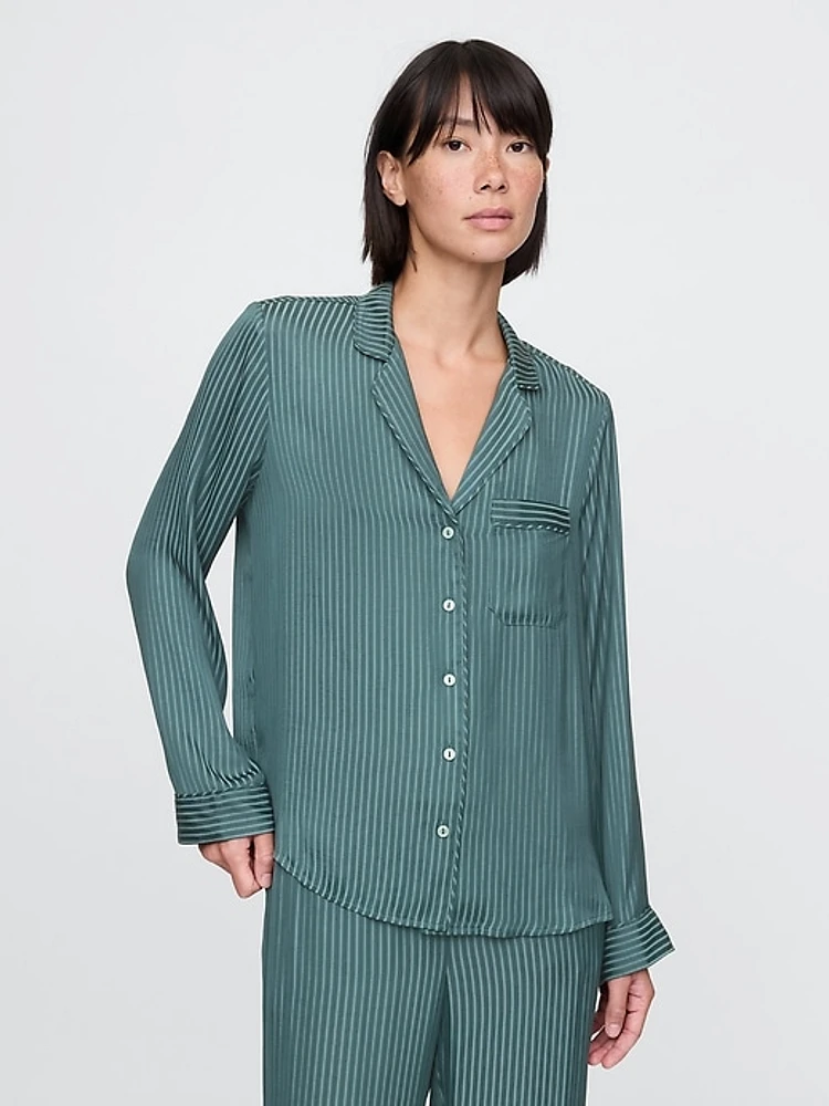 Satin PJ Shirt