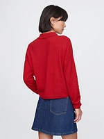 CashSoft Relaxed Polo Sweater