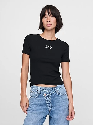 Modern Cropped Logo T-Shirt