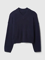 CashSoft Oversized V-Neck Sweater