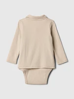 Baby Supima® Polo Bodysuit