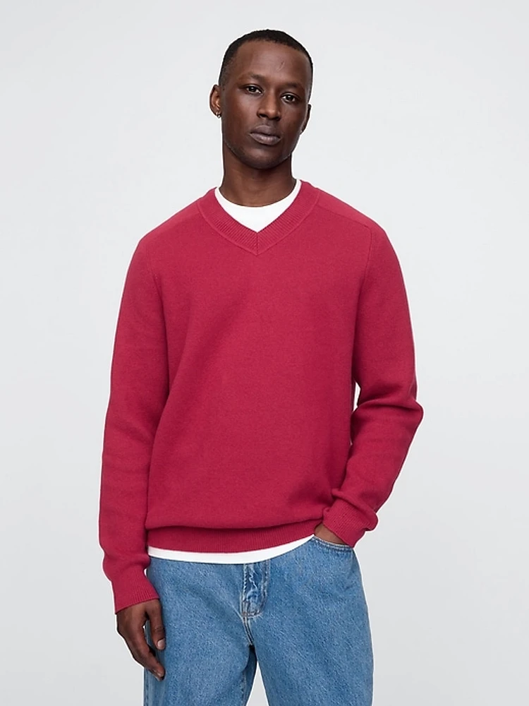 CashSoft V-Neck Sweater