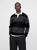 CashSoft Rugby Polo Sweater