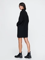 CashSoft Rib Turtleneck Mini Sweater Dress