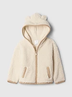 babyGap Sherpa Zip Bear Hoodie