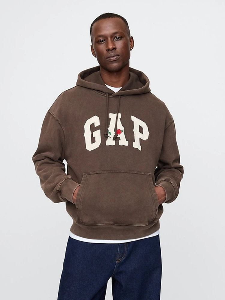 Oversized Western Logo Hoodie