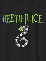 Kids Beetlejuice Snake Icon Graphic Tee