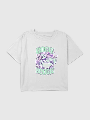 Kids The Nightmare Before Christmas Oogie Boogie Graphic Boxy Crop Tee