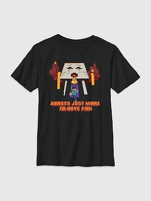 Kids Minecraft Halloween Graphic Tee