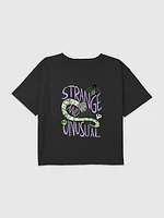 Kids Beetlejuice Strange and Unusual Graphic Boxy Crop Tee