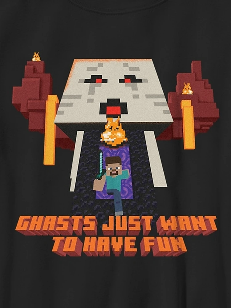 Kids Minecraft Halloween Graphic Tee