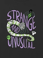 Kids Beetlejuice Strange and Unusual Graphic Boxy Crop Tee