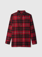 Kids Organic Cotton Flannel Shirt