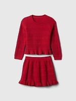 babyGap Ruffle Sweater Skirt Set