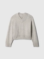 Kids CashSoft Oversized V-Neck Sweater