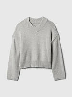 CashSoft Oversized V-Neck Sweater