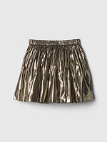 Kids Metallic Pleated Skirt