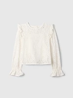 Kids Ruffle Lace Top