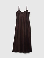 Recycled Velvet Maxi Slip Dress