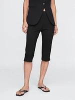 High Rise Ponte Capris