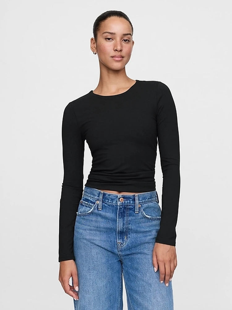 Modern Compact Jersey Cropped T-Shirt