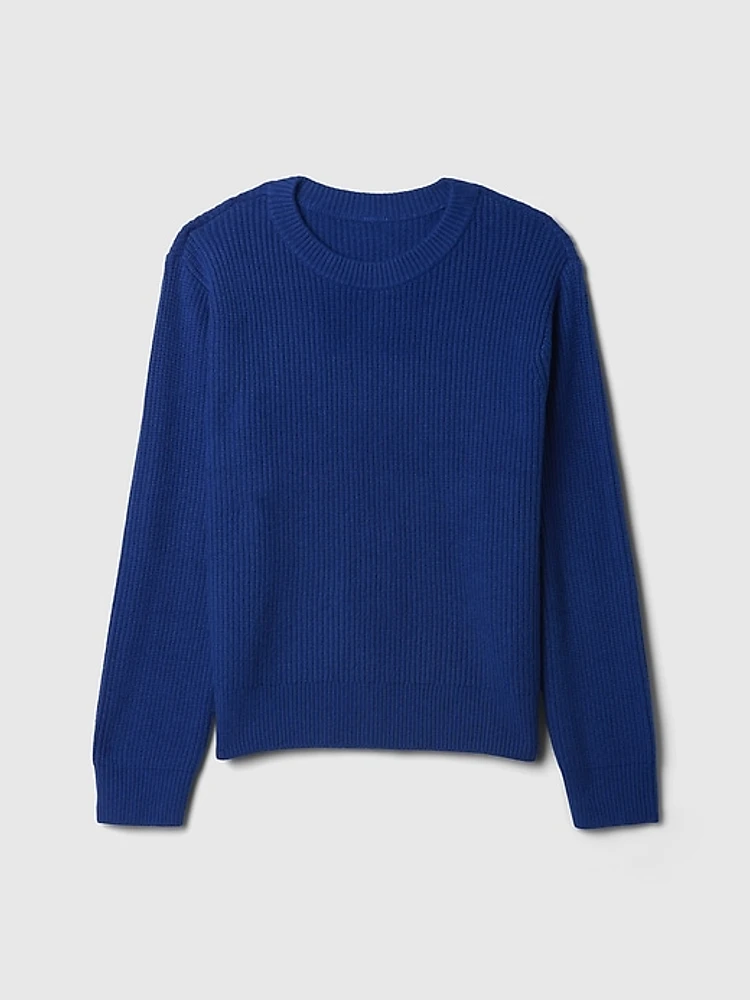 CashSoft Rib Crewneck Sweater