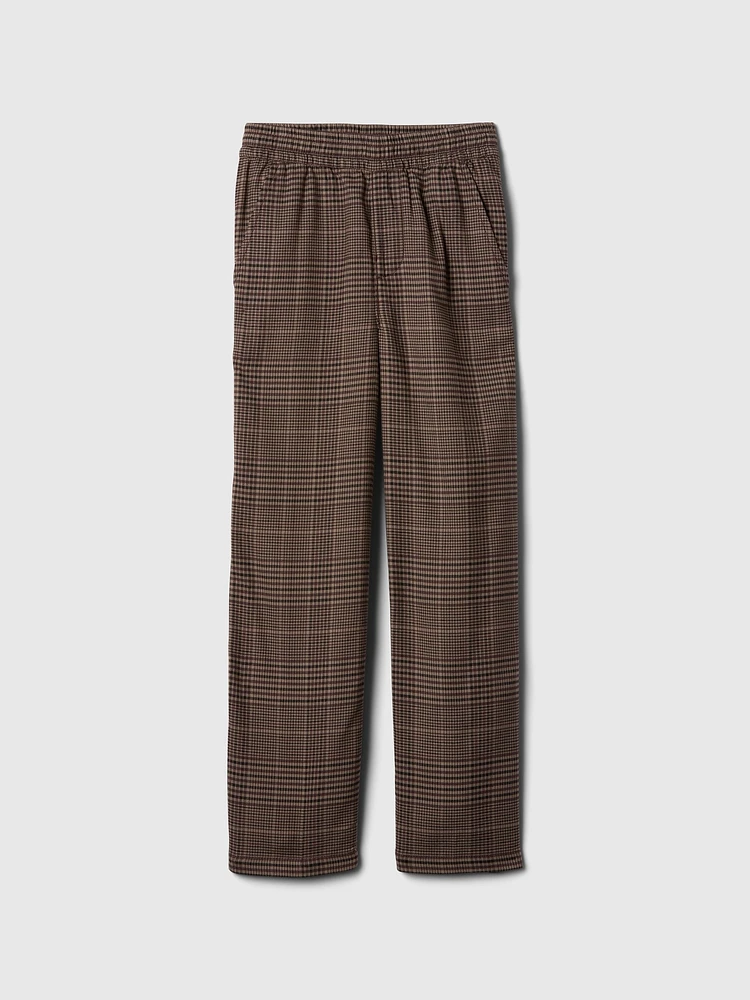 Kids Pull-On Plaid Pants