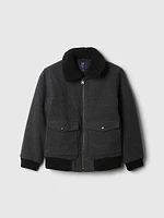 Kids Wool Bomber Jacket