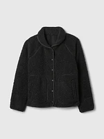 GapFit Oversized Sherpa Raglan Jacket