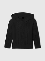 babyGap Hooded Cable-Knit Sweater