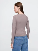 CloseKnit Jersey Square-Neck Top