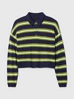 CashSoft Relaxed Polo Sweater