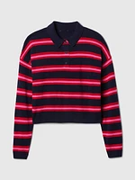 CashSoft Relaxed Polo Sweater