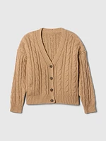 Oversized Cable-Knit Cardigan