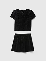 babyGap Sparkle Velour Outfit Set