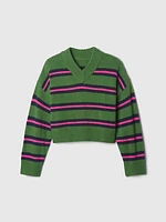 Kids CashSoft Oversized V-Neck Sweater